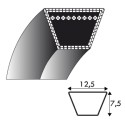 Courroie LA30 - 12.5 mm x 762 mm